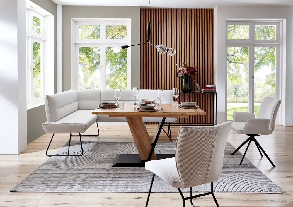 Niehoff  Eckbank Conny Cord grau ca. 151 x 205 cm