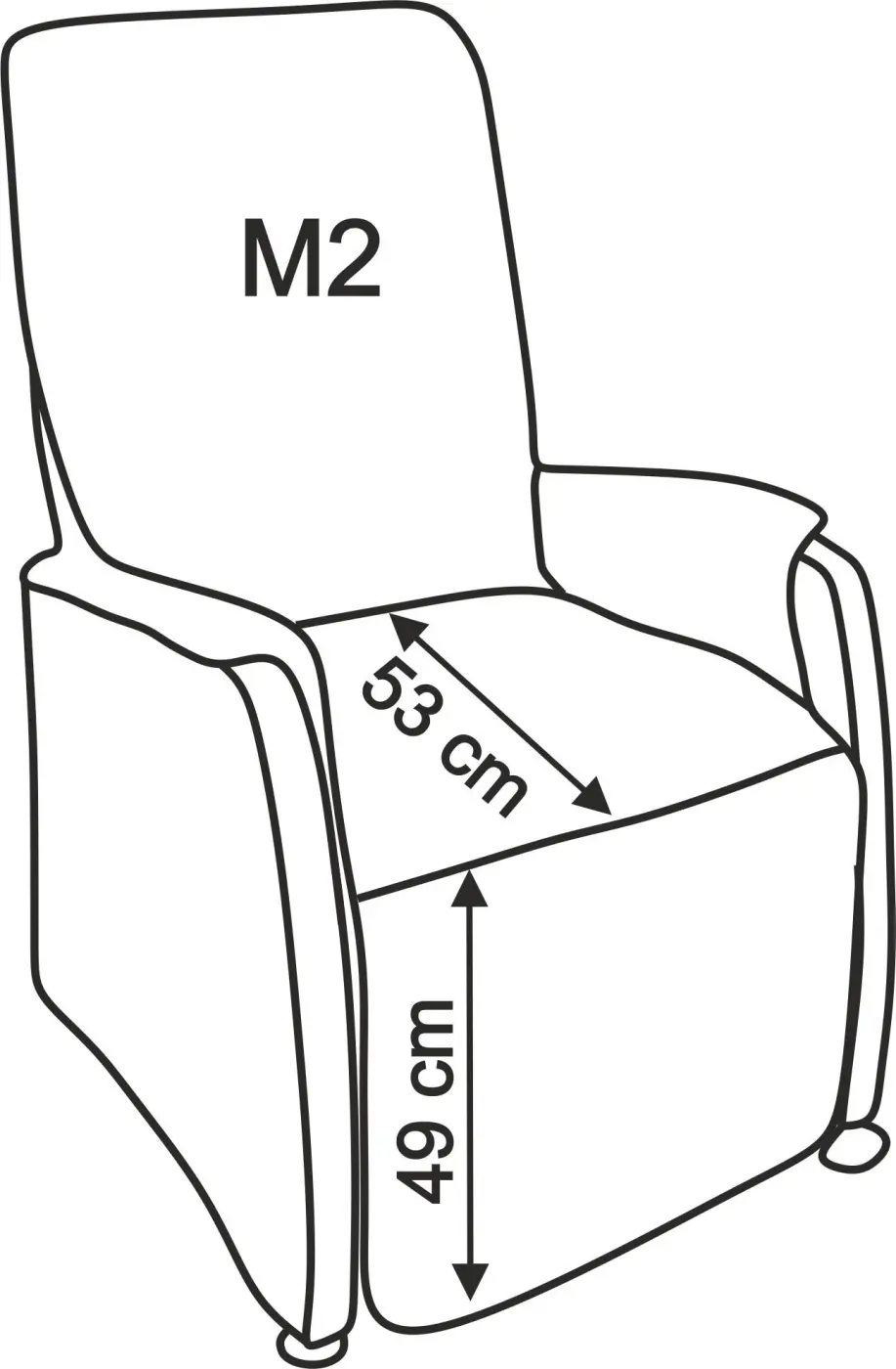 Polsteria Fernsehsessel Timeless 2.0 Comfort RelaXX  manuell Evita smoke