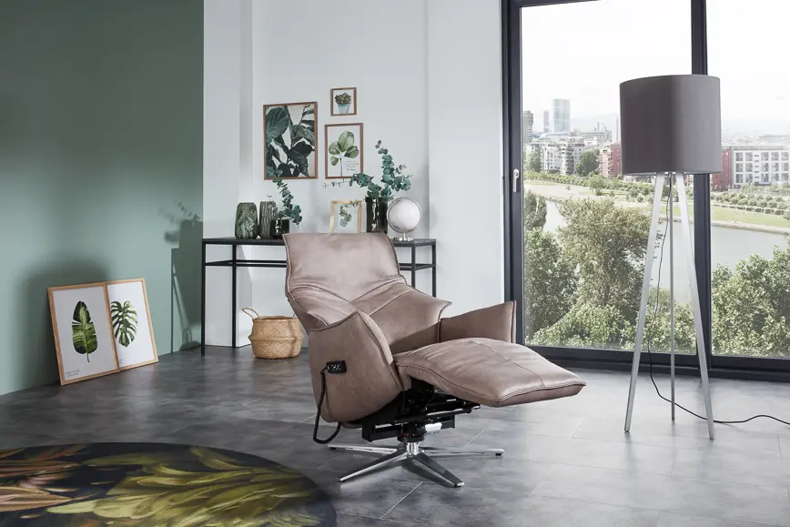 Himolla  Relaxsessel Serie Lounger 7911 Longlife Leder anthrazit manuell/1motorisch Herz-Waage