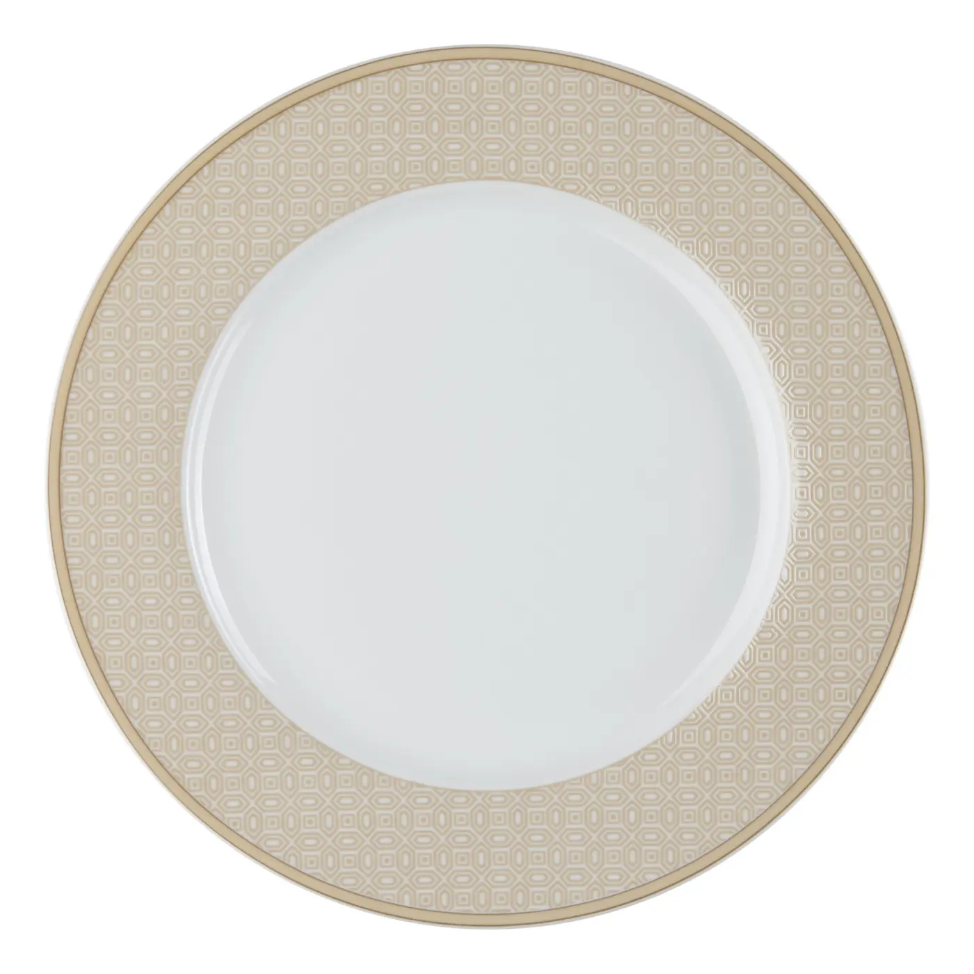 Ritzenhoff & Breker Dessertteller Geo weiß mit Muster 20,5cm