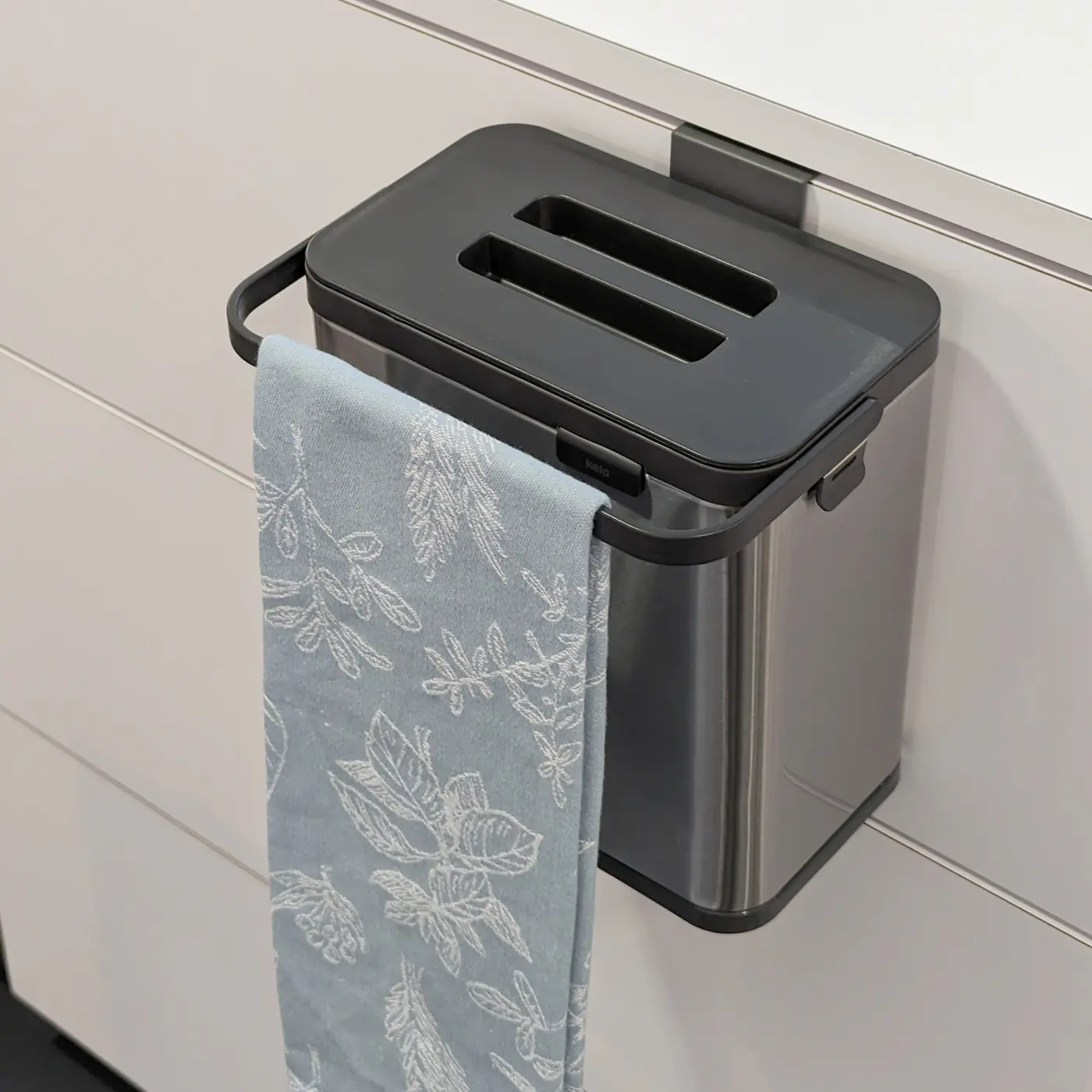 Kela Bio Abfalleimer Plata dunkelgrau / silber matt 2,1 l