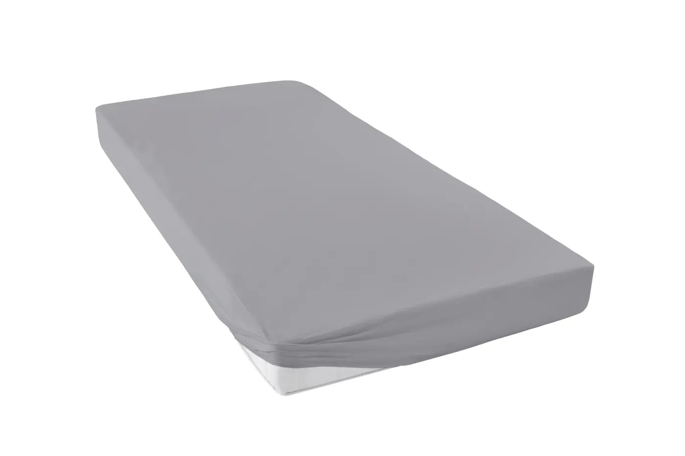 Hahn Familien-Spannbetttuch, 70 x 140 cm  granit