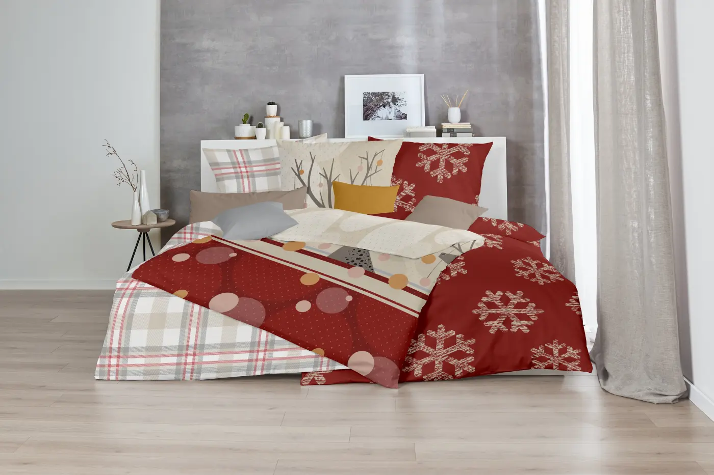 Hahn Feinbiber-Bettwäsche 155x220cm