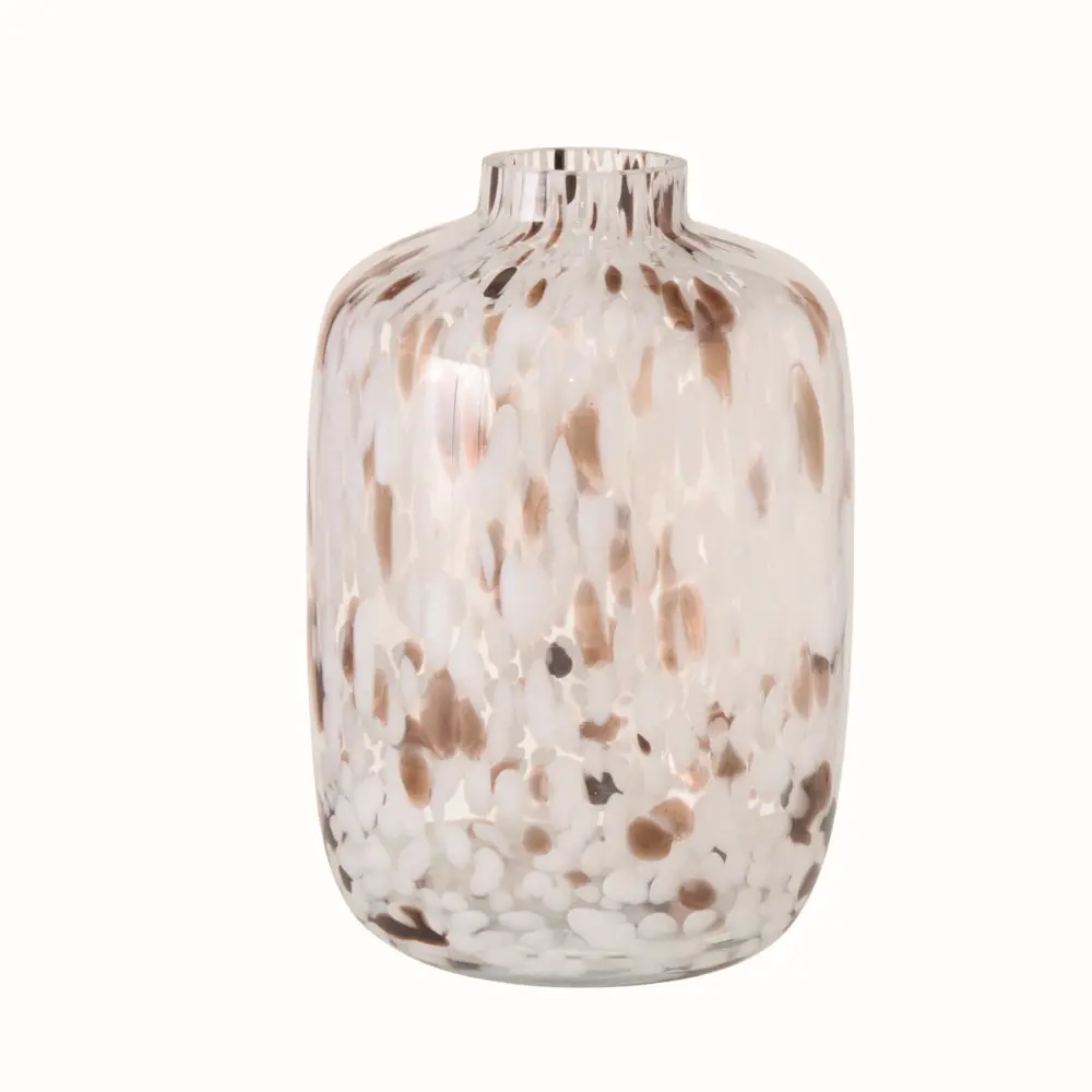 Boltze  Vase Borea Braun,Weiß