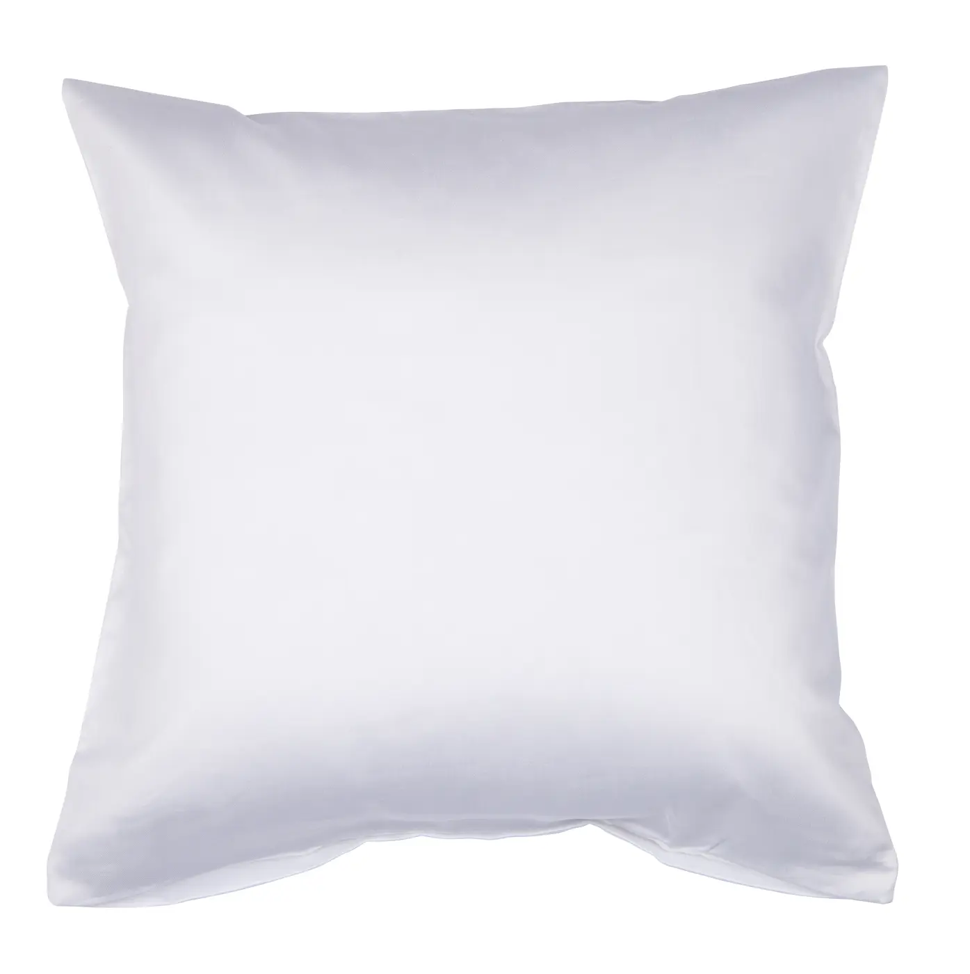 Janine Mako-Satin Kissen Colors weiss   80x80 cm