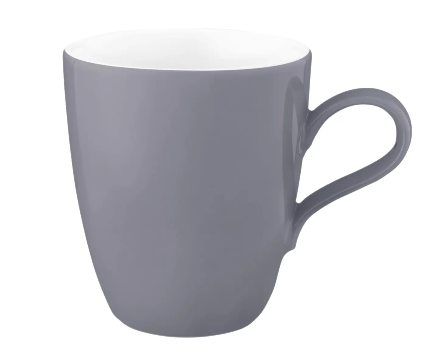 Seltmann Weiden  Becher mit Henkel 0,40l Life 25675 Grau Füllmenge ca. 0,40l