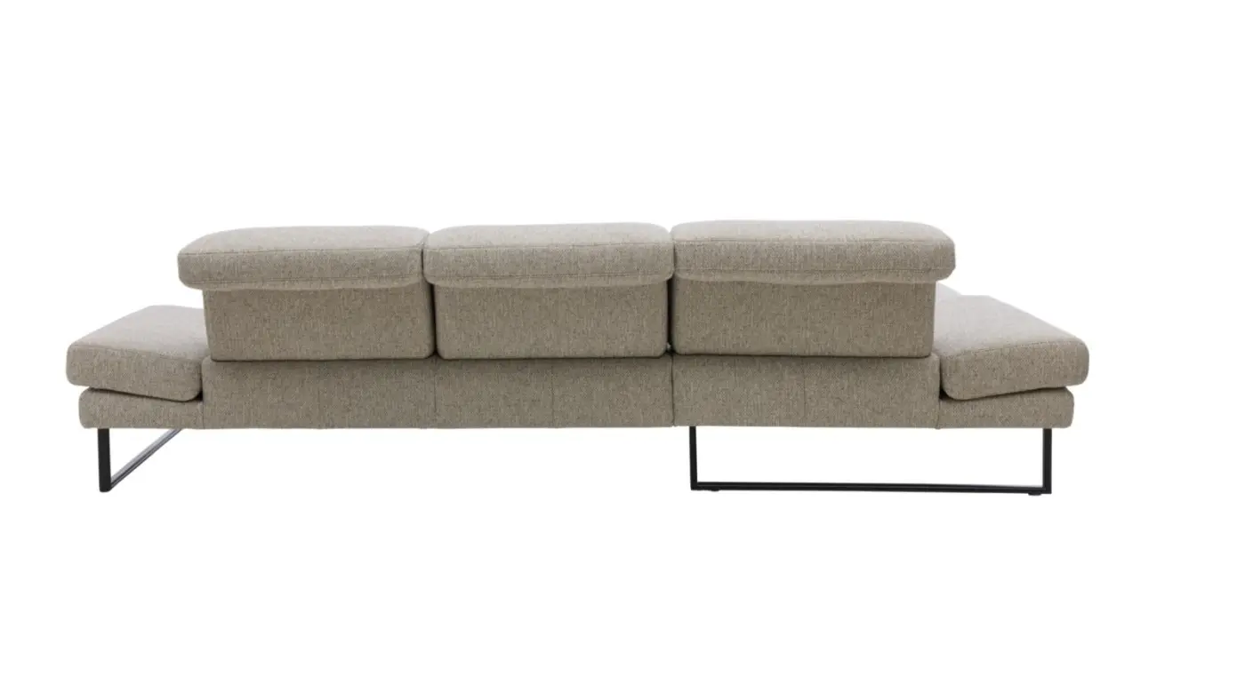 Interliving Wohnlandschaft mit Funktion Serie 4460 hellgrau ca. 207 x 302