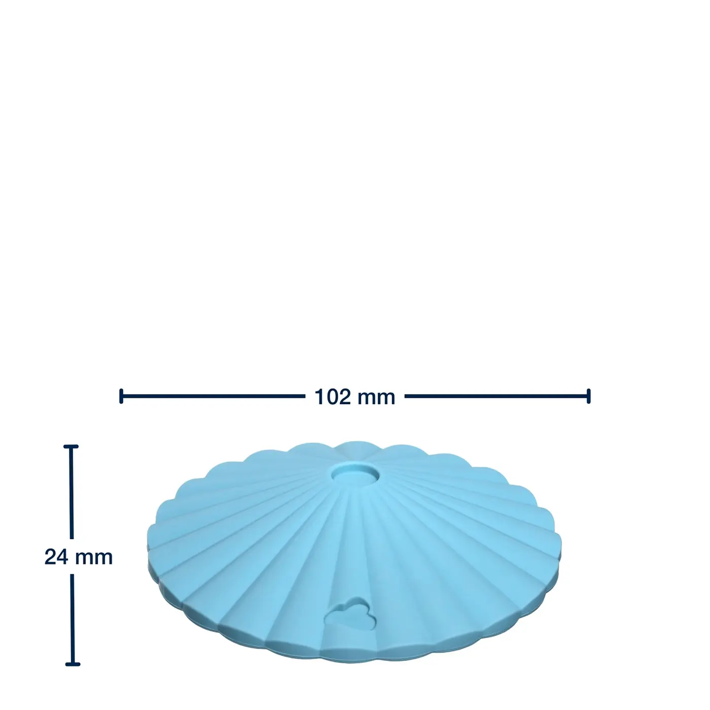 Leonardo Platte SOLE Silikon mehrfarbig 2,4 cm