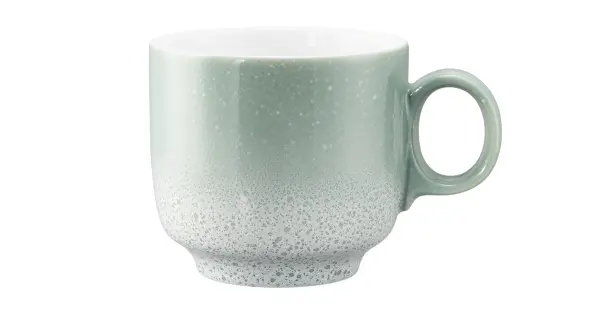Seltmann Weiden Cappuccinoobertasse Sento Home Aura mint 0,30 l mit Henkel