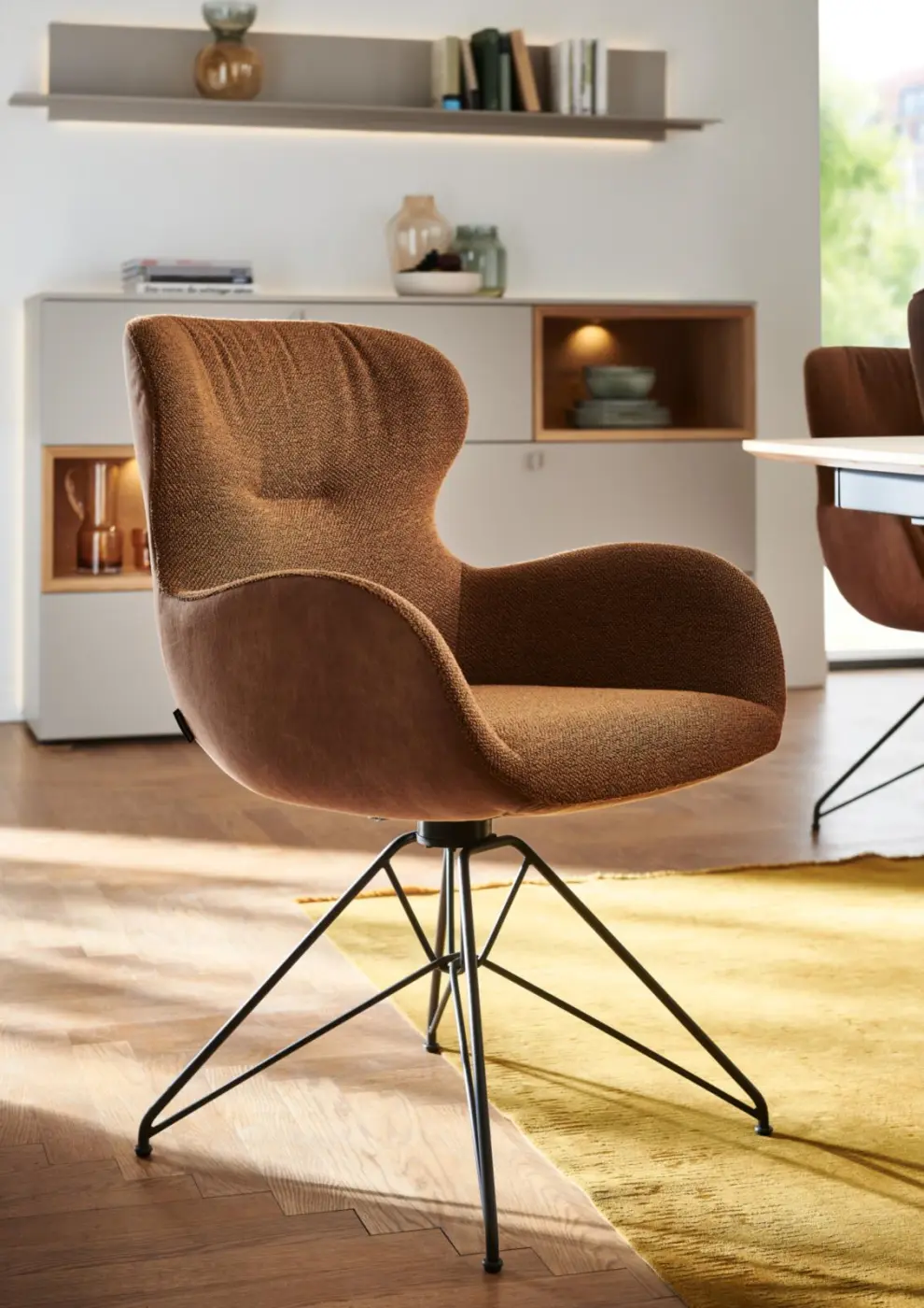 Venjakob Sessel Benita mit Drehfunktion orange