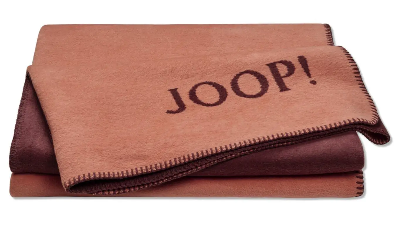 Joop! Plaid / Decke Kupfer-Sand 150 x 200 cm