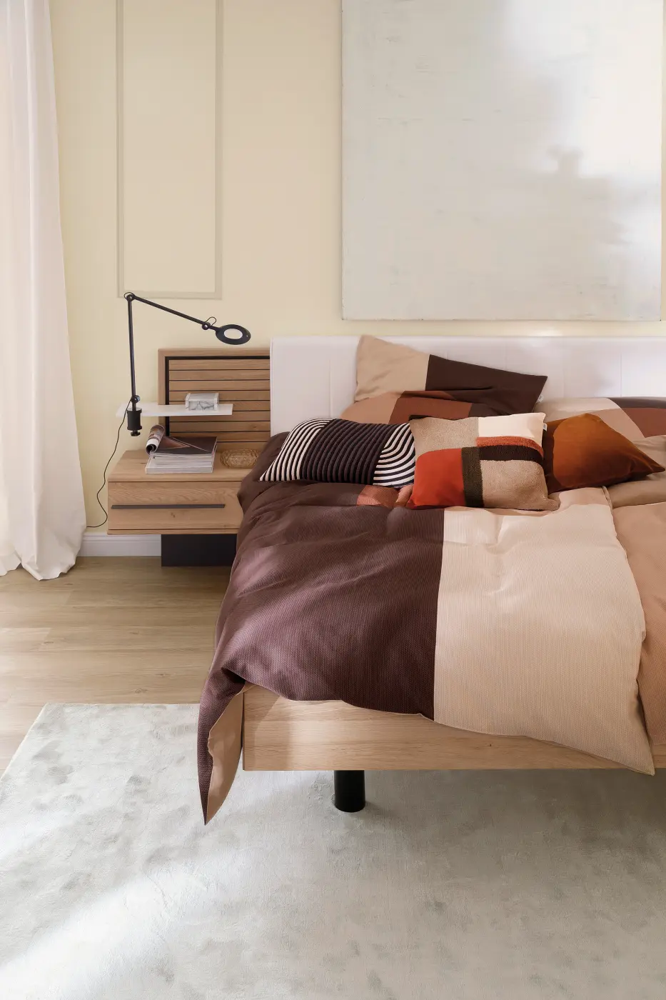 Schöner Wohnen Bettwäsche Satin Gestreift rot 135x200cm