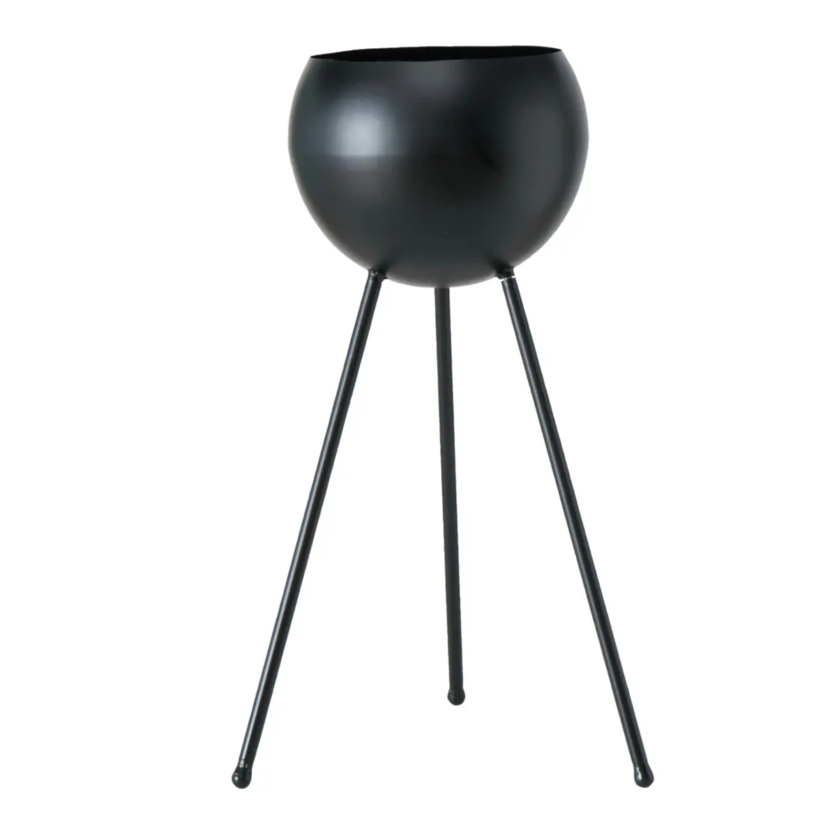 Boltze  Pflanztopf Madox Schwarz 60 cm hoch