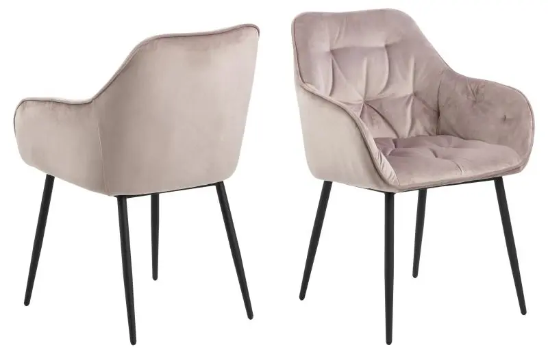 Actona Armlehnenstuhl Brooke dusty rose