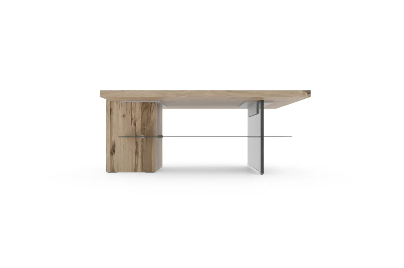 Voglauer Valpin Couchtisch mit Kubus Eiche Altholz 75/120 cm Voglauer Valpin Couchtisch mit Kubus Eiche Altholz 75/120 cm