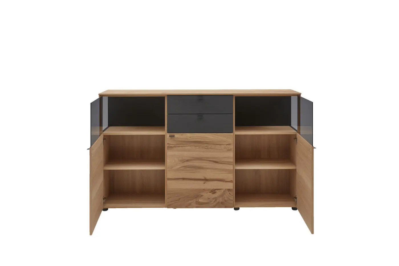 Interliving Sideboard inkl. Zubehör Serie 5604 Eiche rustico hell geölt 182 x 105 x 43 cm Interliving Sideboard inkl. Zubehör Serie 5604 Eiche rustico hell geölt 182 x 105 x 43 cm
