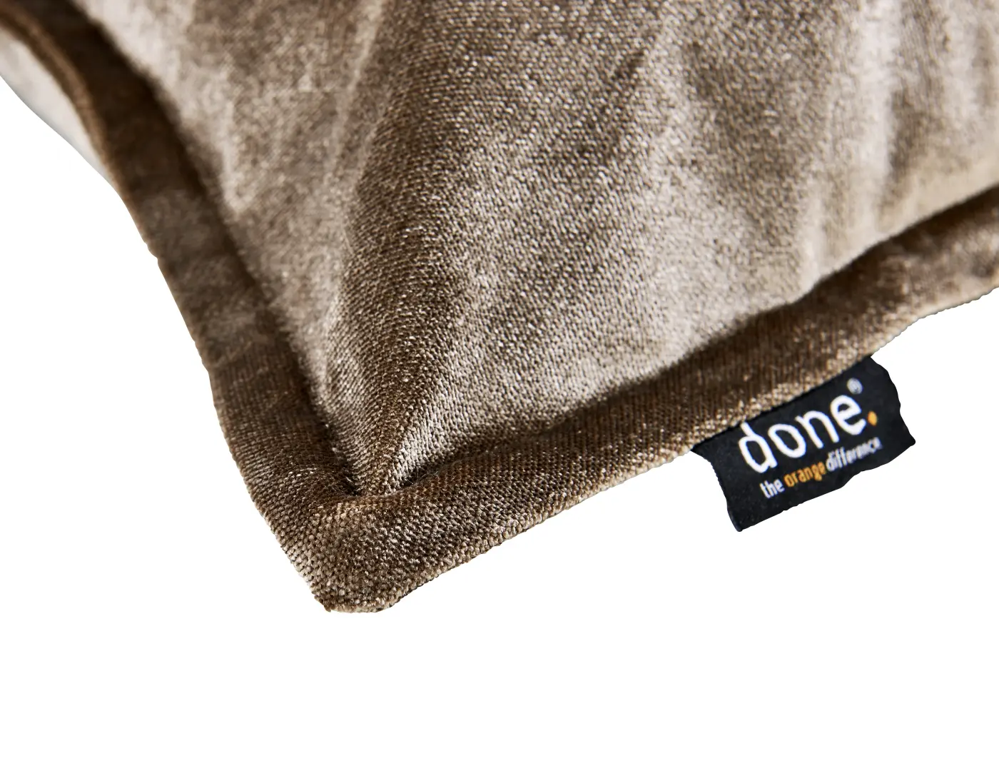 Done. Kissenhülle Glam Taupe 65x65cm