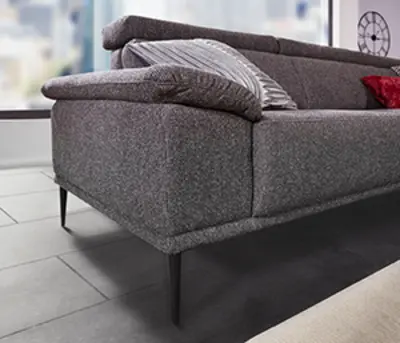 Dietsch Eckkombination 153 Moon dunkelgrau ca. 225  x 175 cm