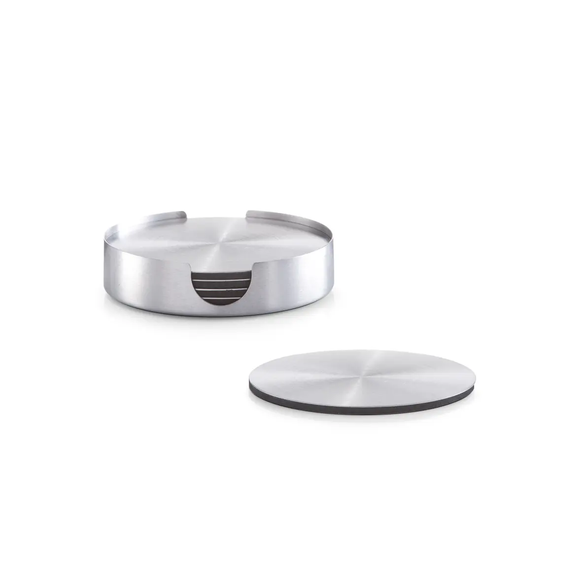 Zeller Glasuntersetzer7 tlg. silber