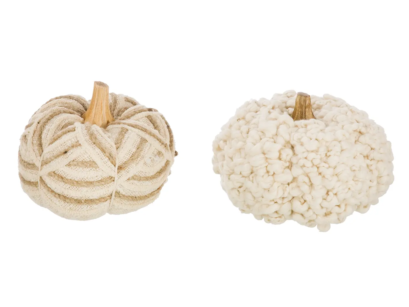 Gilde Handwerk Deko-Kürbis Pumpkin Holz creme 12 cm