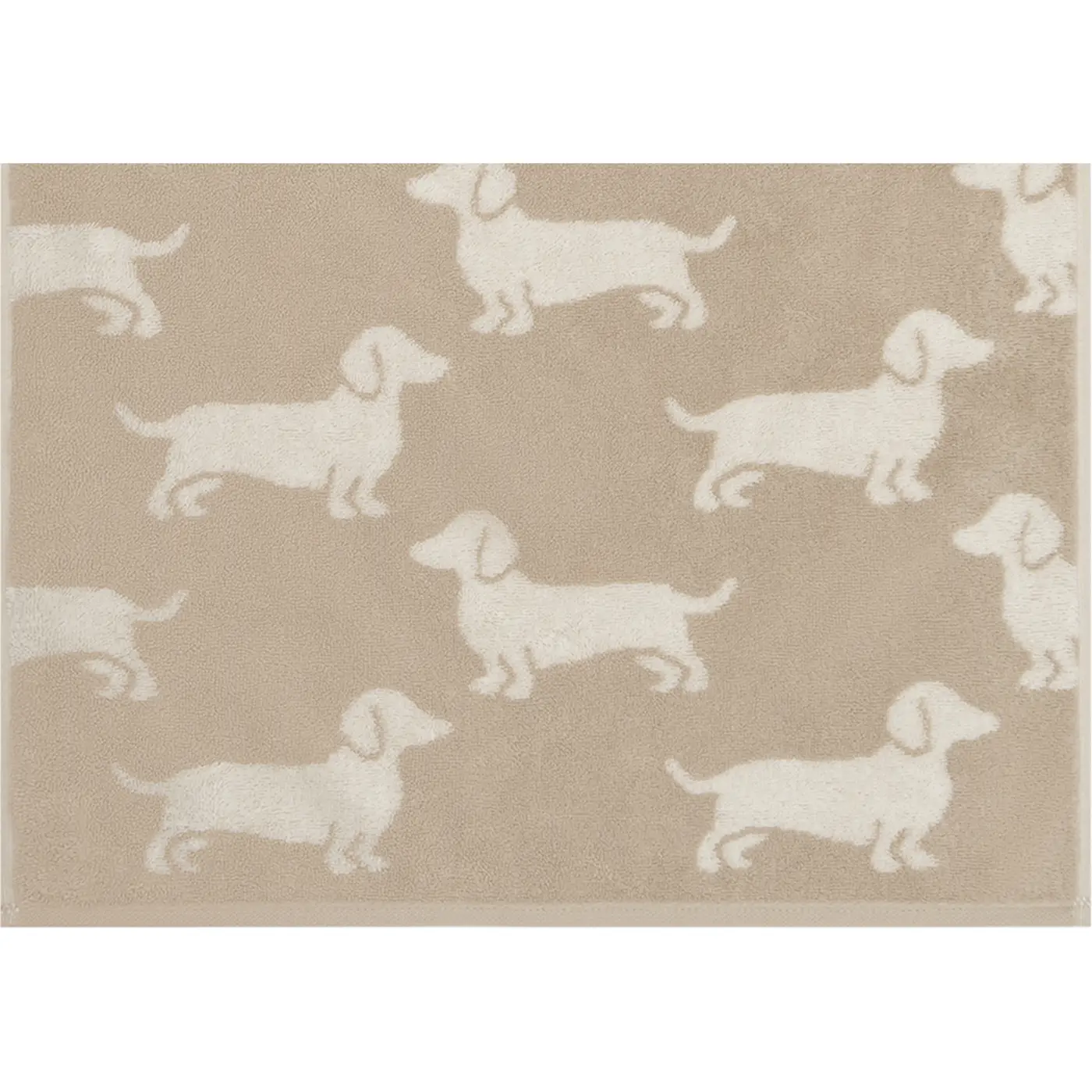 Cawoe Handtuch We love Dog natur/beige 50/100 cm