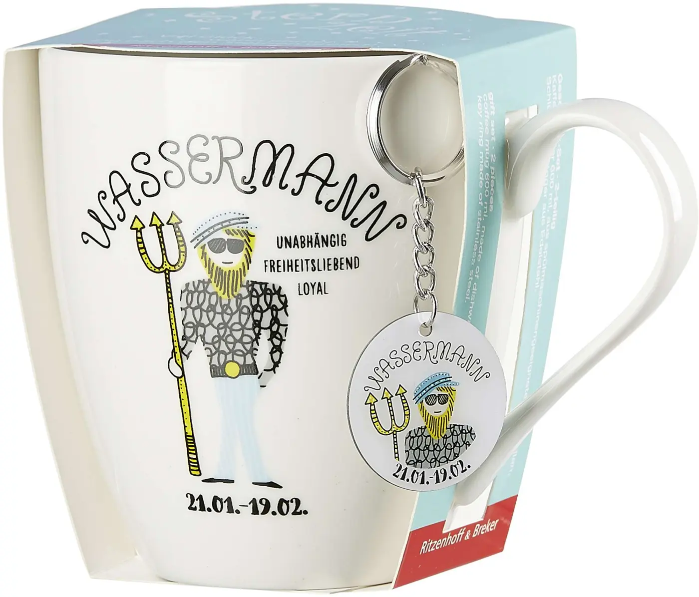 Ritzenhoff & Breker JUMBOTASSE WASSERMANN ASTRO Weiss