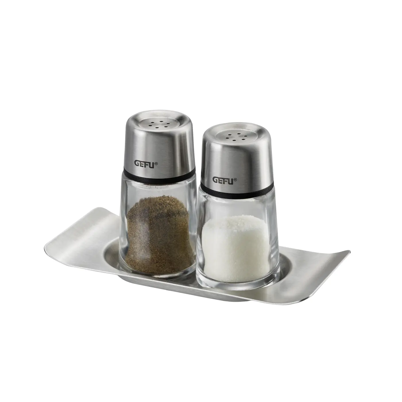 Gefu Salz- und Pfefferstreuer BRUNCH Schwarz, silber