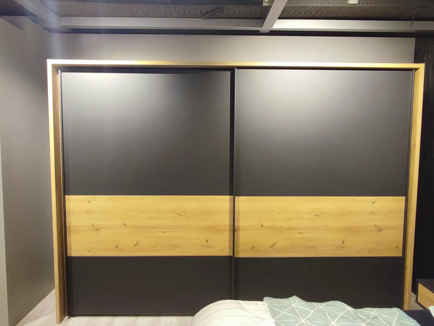 Wiemann  Komplettschlafzimmer  Alabama Graphit/Eiche Bianco Dekor 