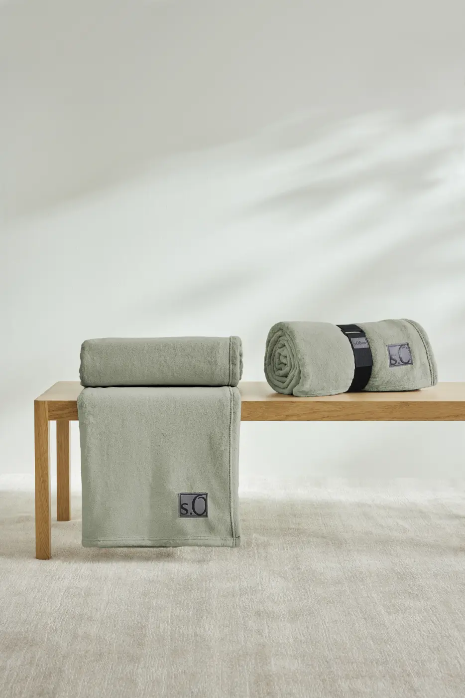 s.Oliver Kuschelsoft Decke salbei 150 x 200 cm