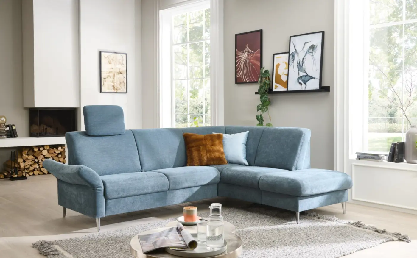 Polipol Polstergruppe Serie OS-PP1204 mit Funktion blau ca. 240 x 190 cm