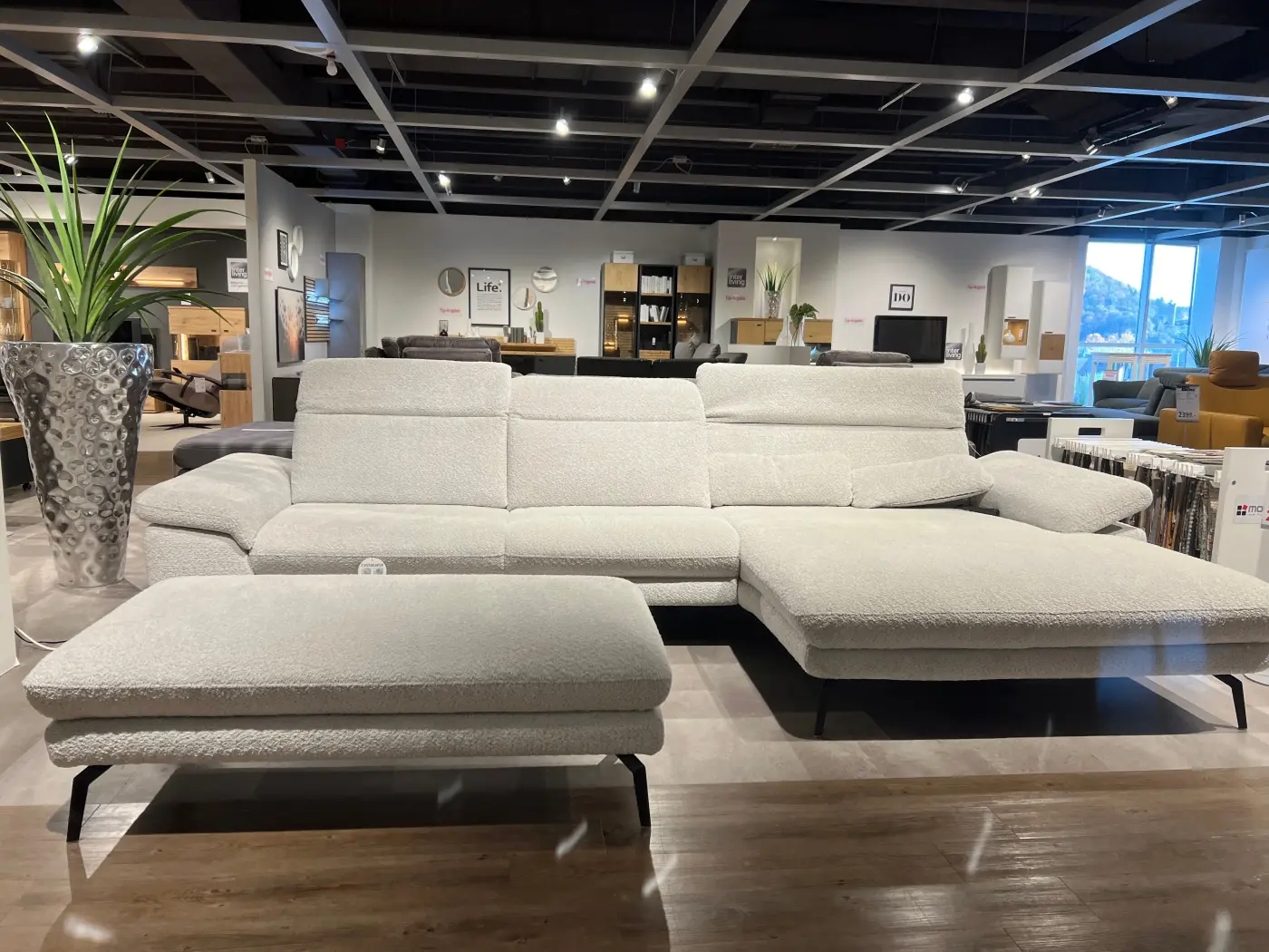 Megapol Wohnlandschaft MM-PM 1171 inklusive Funktion  grau ca. 319 x 191 cm