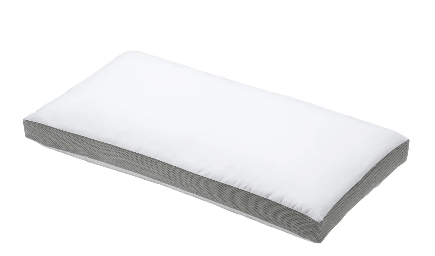 Interliving Nackenstützkissen mit 6 cm Aussensteg 40 x 80 cm 100 Gramm Weiß