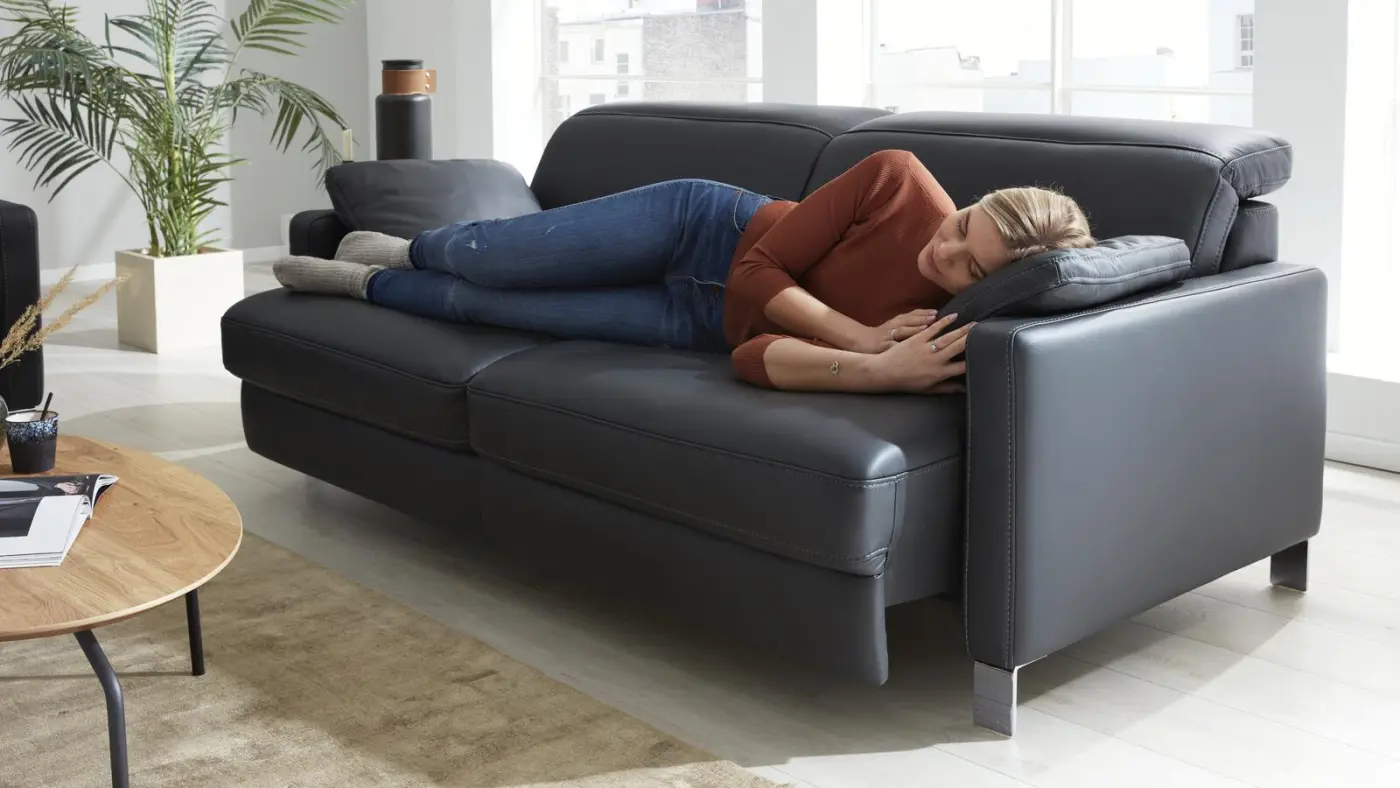 Interliving 3 Sitzer mit Funktion Serie 4054 anthrazit 206 cm