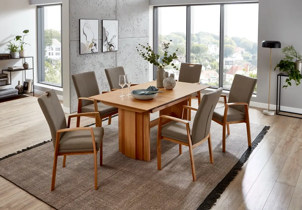Niehoff  Kulissentisch LaVie Comfort  Wileiche massiv 160/320 x 95 cm 