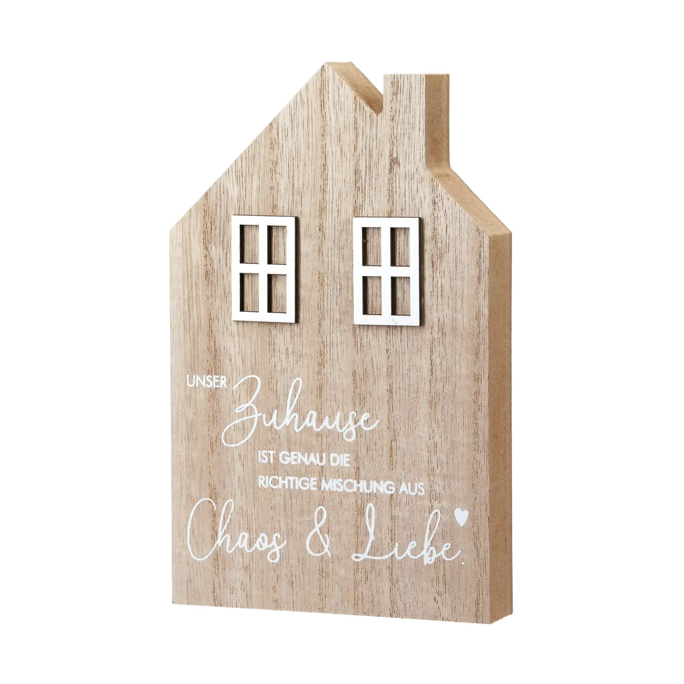 Gilde Handwerk Standrelief "Zuhause"  - "Unser Zuhause ist genau die richtige Mischung aus Chaos & Liebe"(Gilde Handwerk)