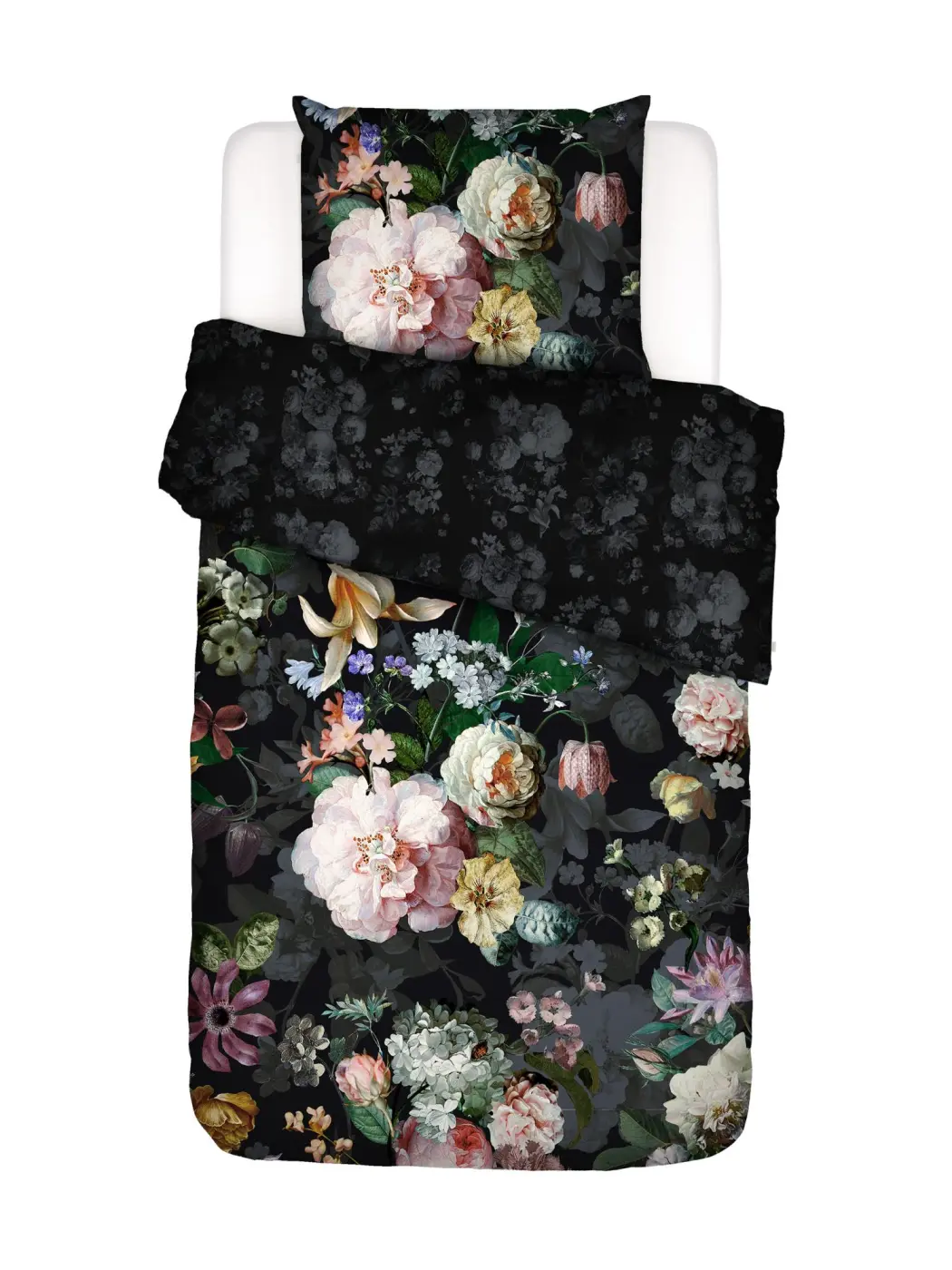 Essenza Home Bettwäsche Fleur Festivel Blooming black 135x200cm
