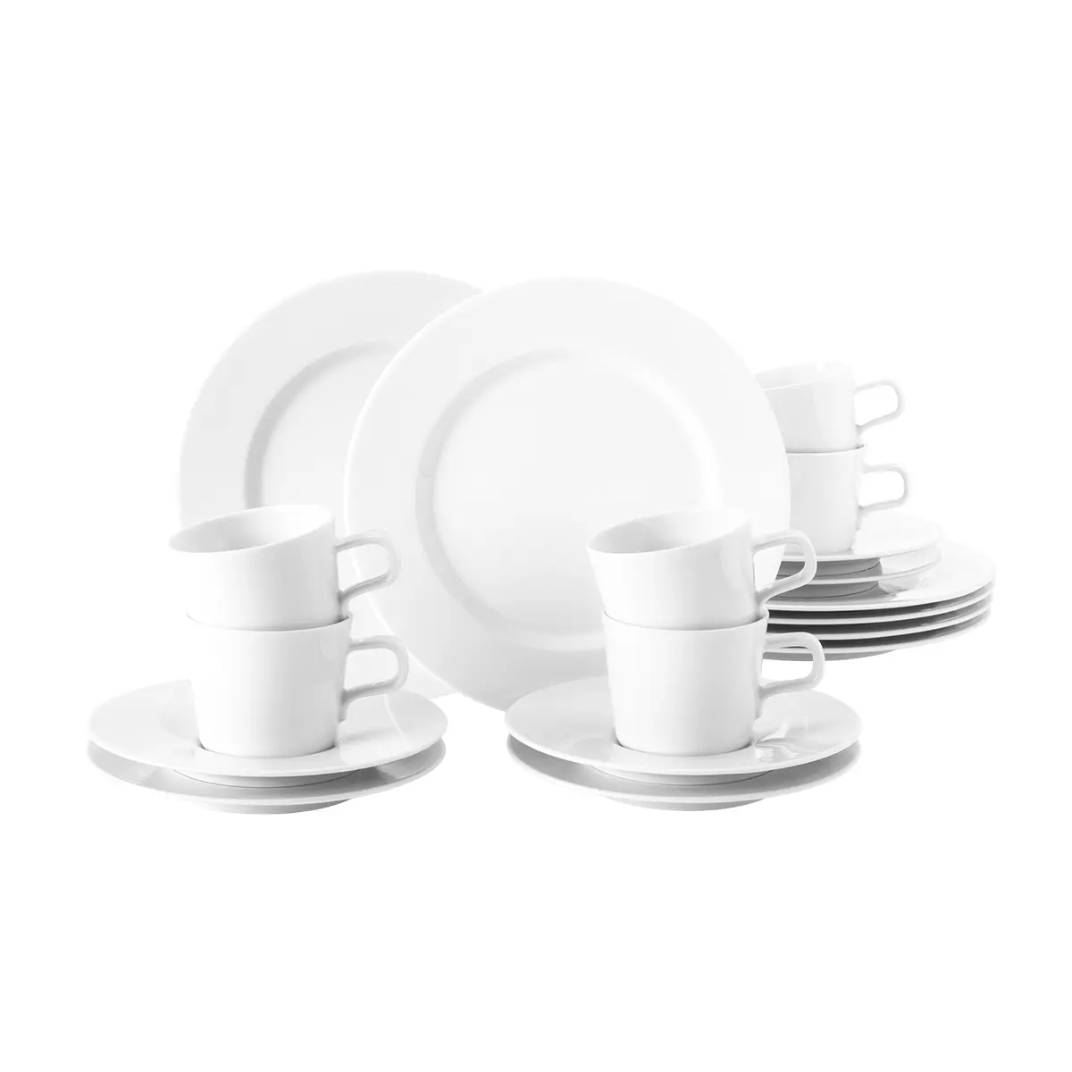 Seltmann Weiden  Kaffeeservice 18 tlg No Limits 3 Weiß