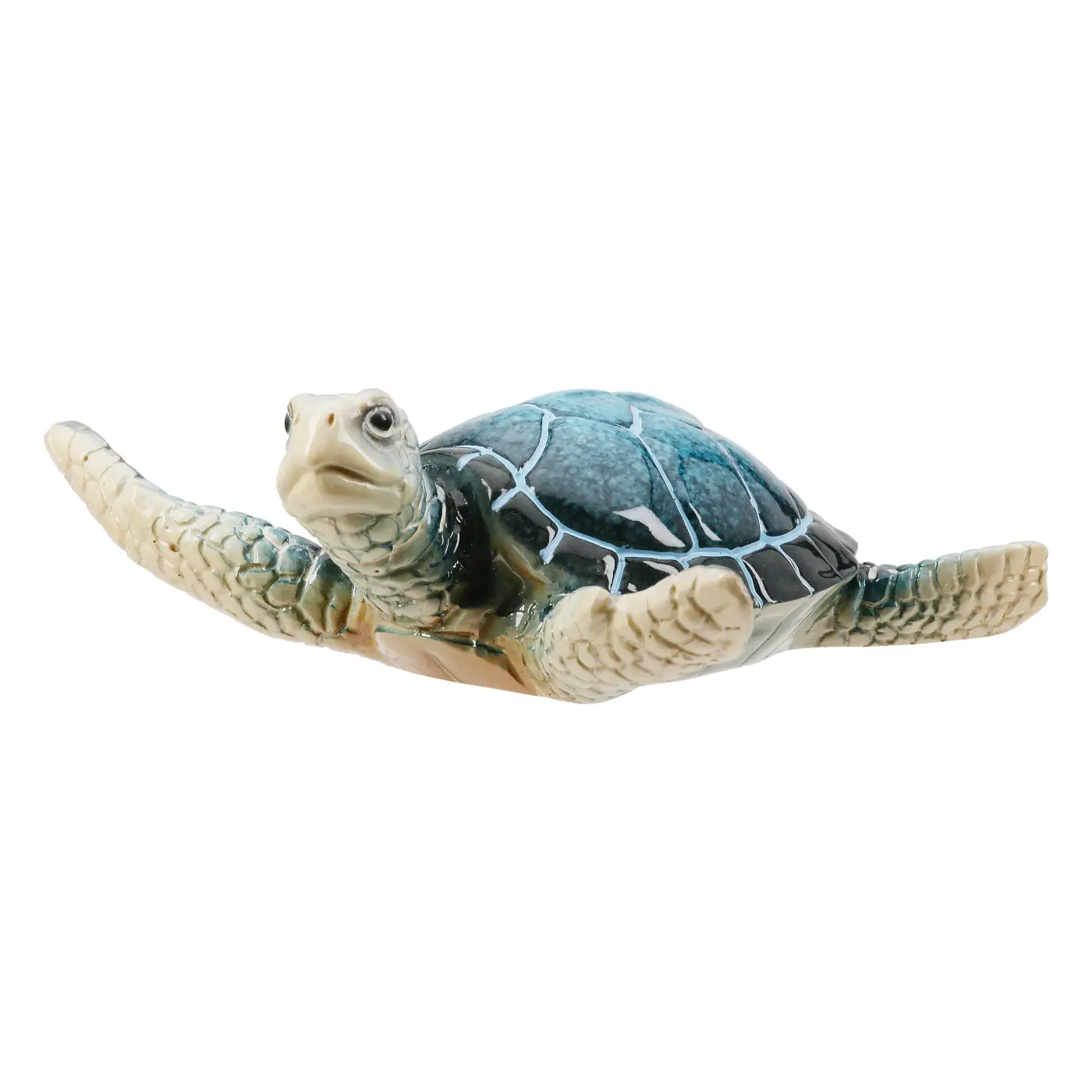 Gilde Handwerk Schildkröte Laureen Poly blau 10cm