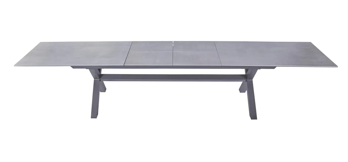 LC Garden Ausziehtisch Serie  Vancouver Beton Optik/anthrazit ca. 280/340/400 x 100 x 76cm