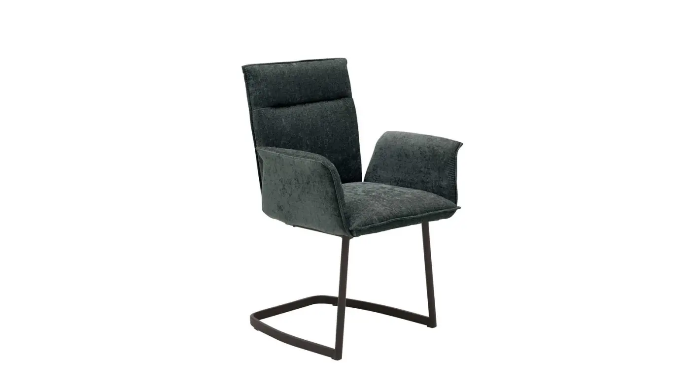 Interliving Design-Schalenstuhl mit Armlehnen Serie 5106 grau/schwarz Interliving Design-Schalenstuhl mit Armlehnen Serie 5106 grau/schwarz
