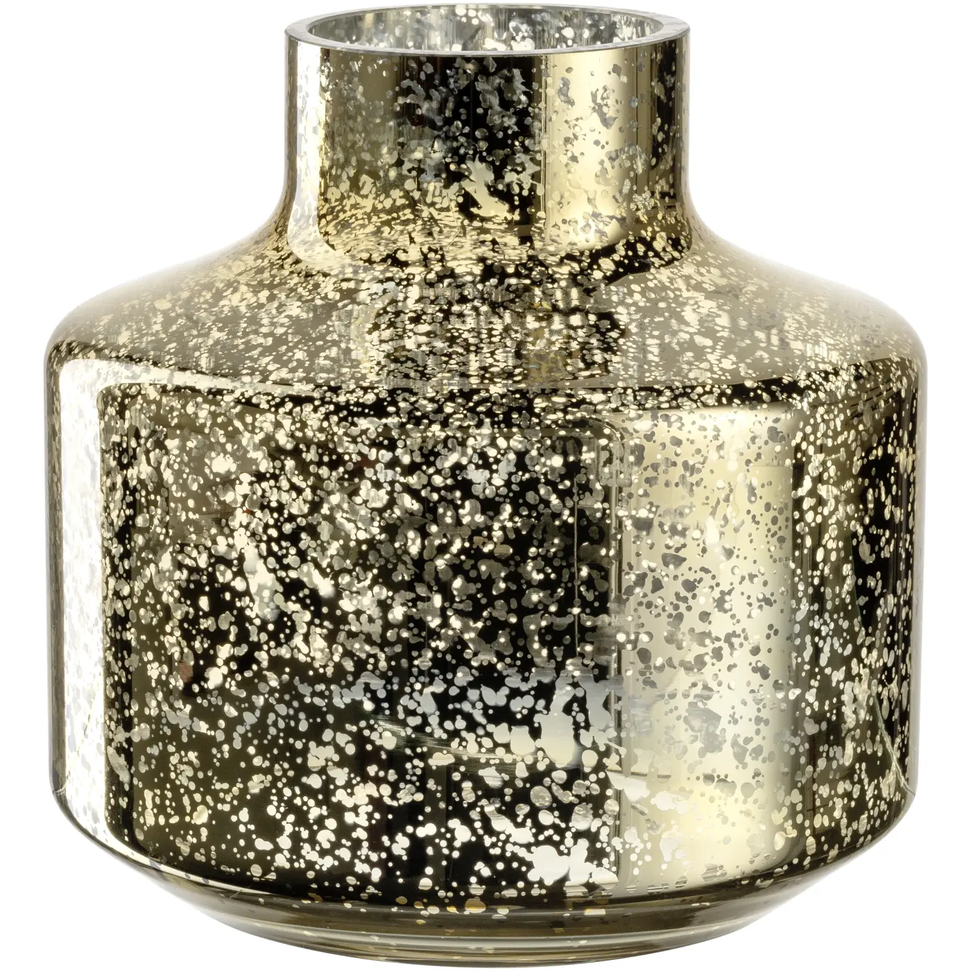 Leonardo Glasvase bauchig Milano goldgesprenkelt 21,5 cm
