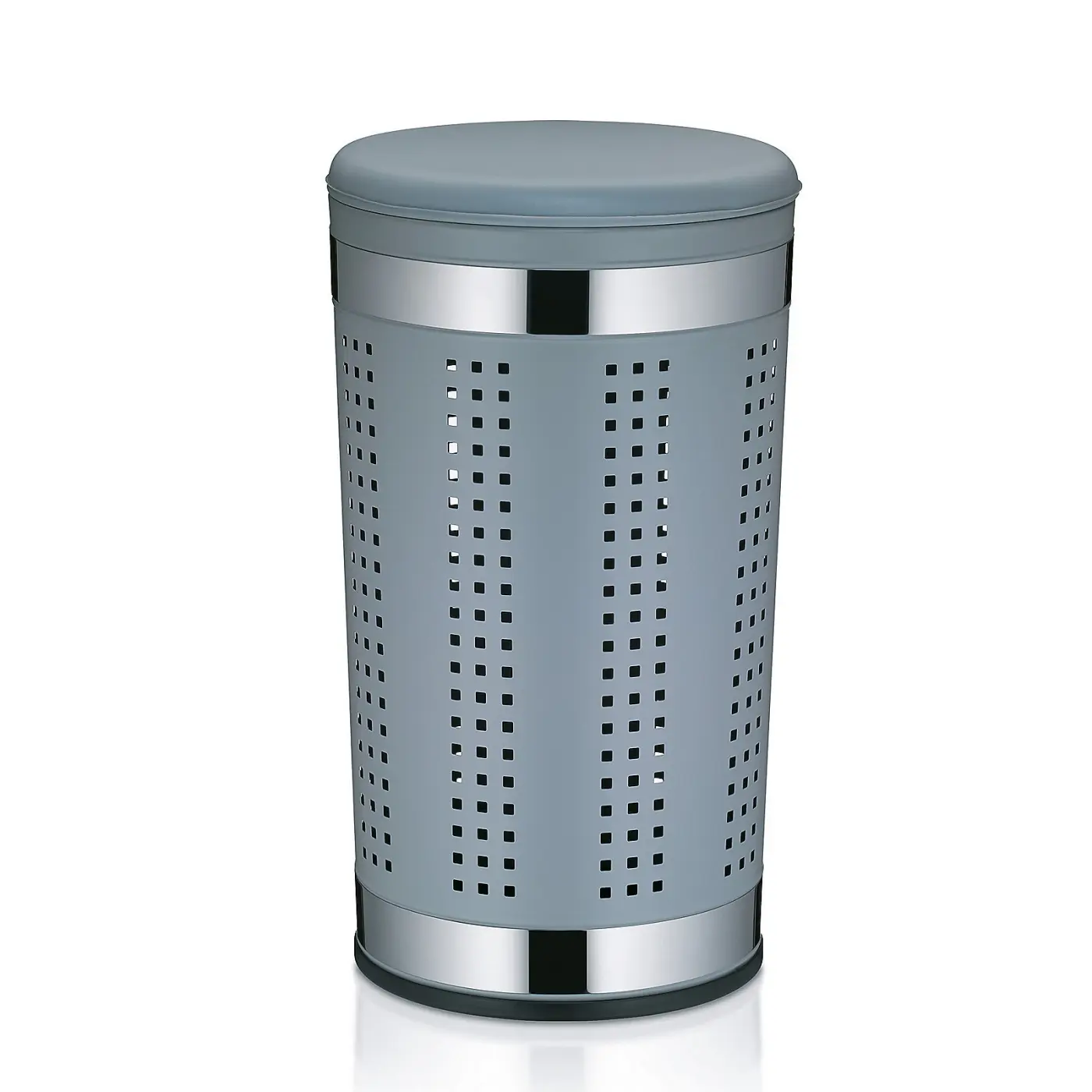 Kela Sitz-Wäschebox Sevilla Metall hellgrau 60,5cm 35cmØ
