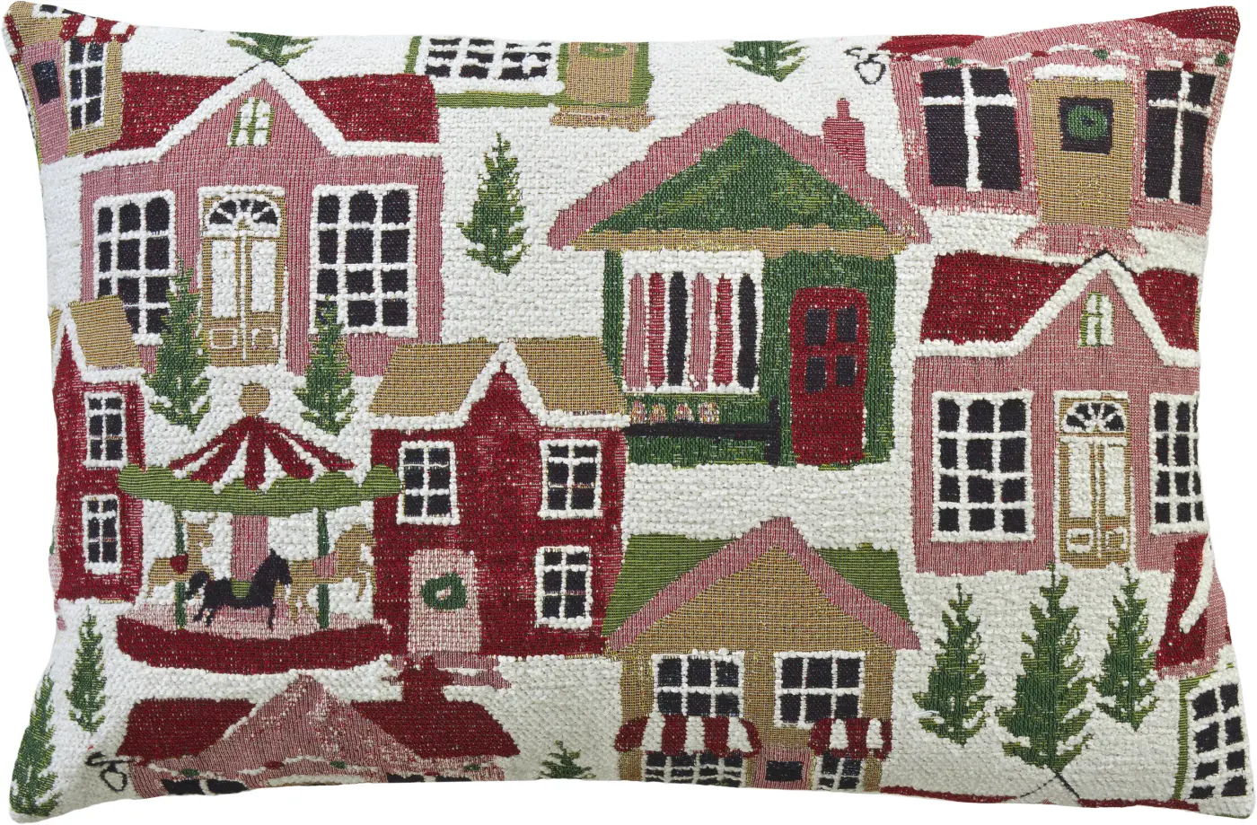 Sander Kissenhülle Villagrande red/green 40 x 60 cm