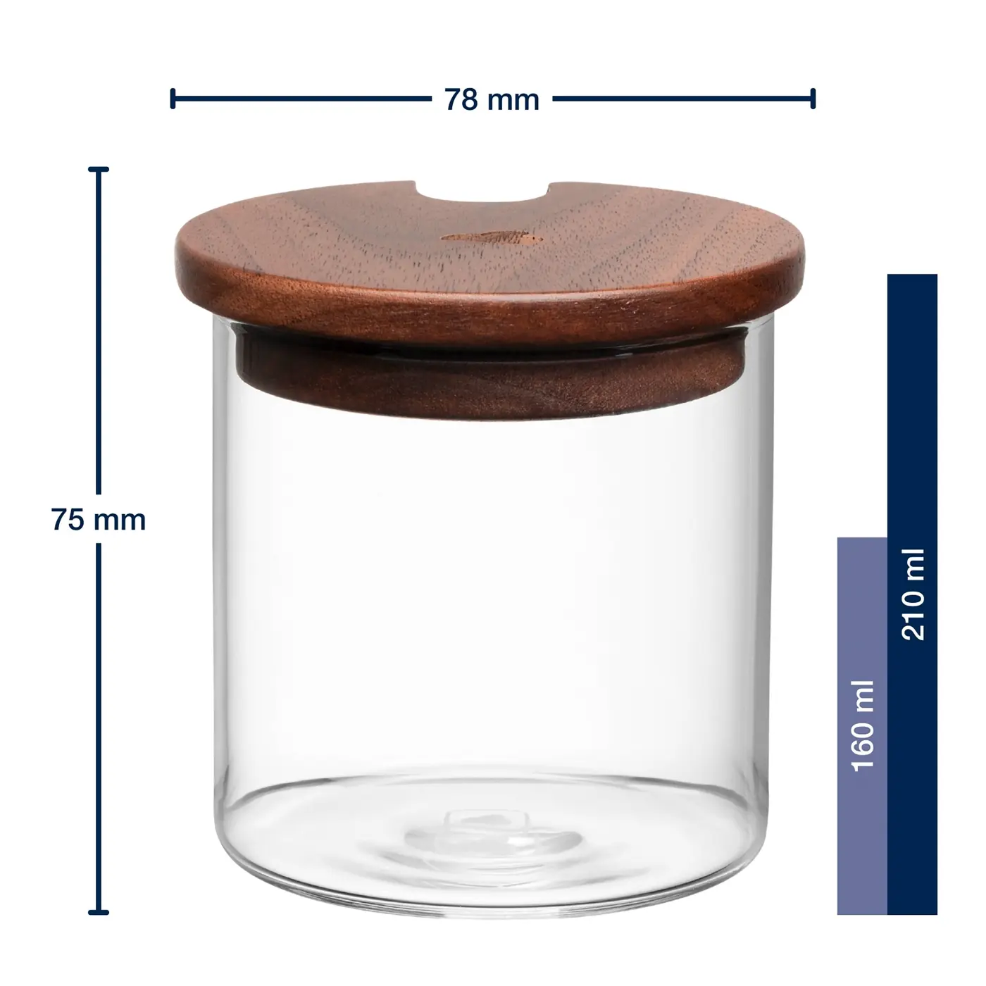 Leonardo Milchgießer & Zuckerdose NOVO LEGNO Materialmix mehrfarbig 8,7 cm 160 ml