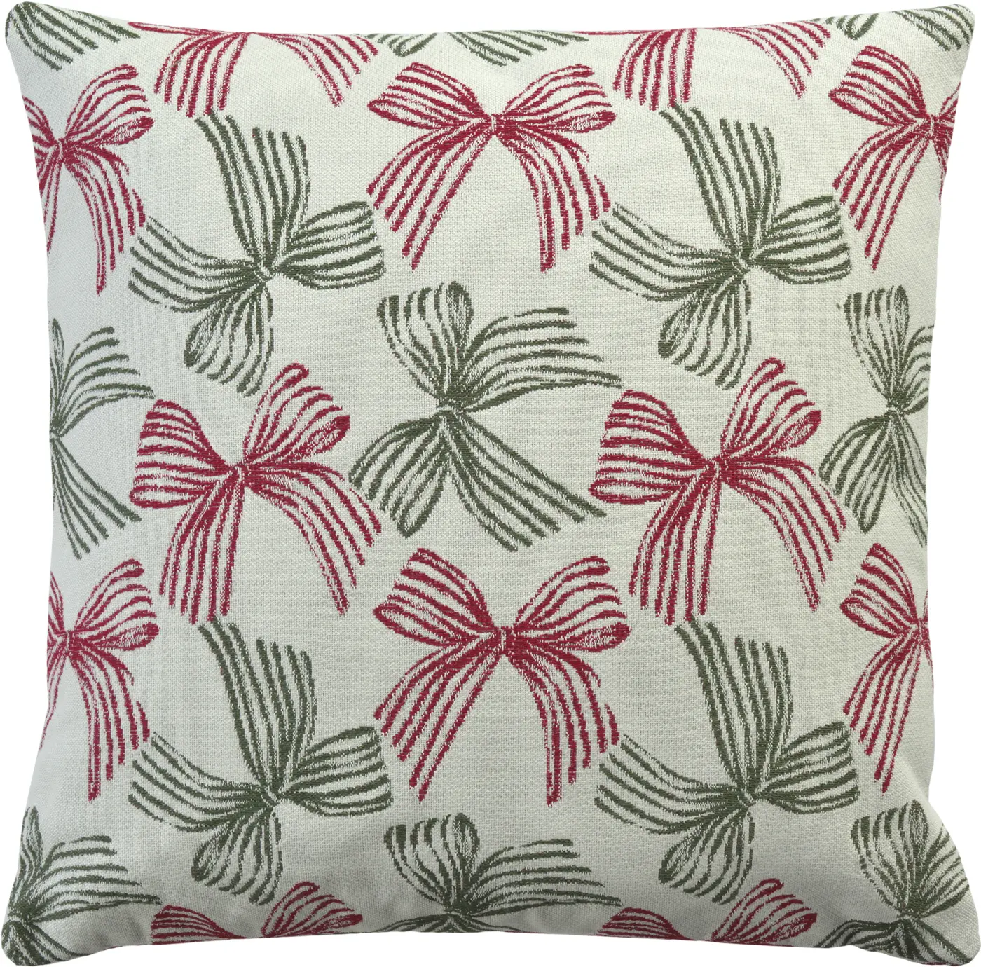 Sander Kissenhülle Bows red/green 50 x 50 cm