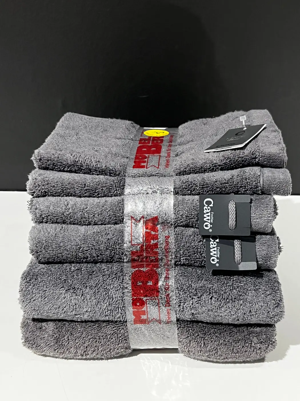 Cawö Handtuchset 6 tlg Serie Lifestyle anthrazit