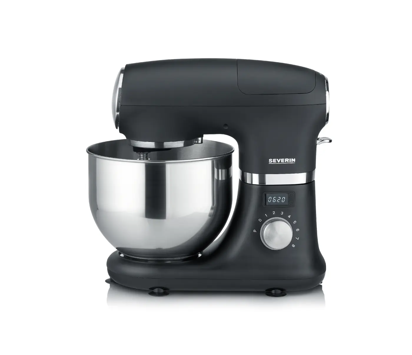 Severin Küchenmaschine KM 3897 Edelstahl / matt-schwarz