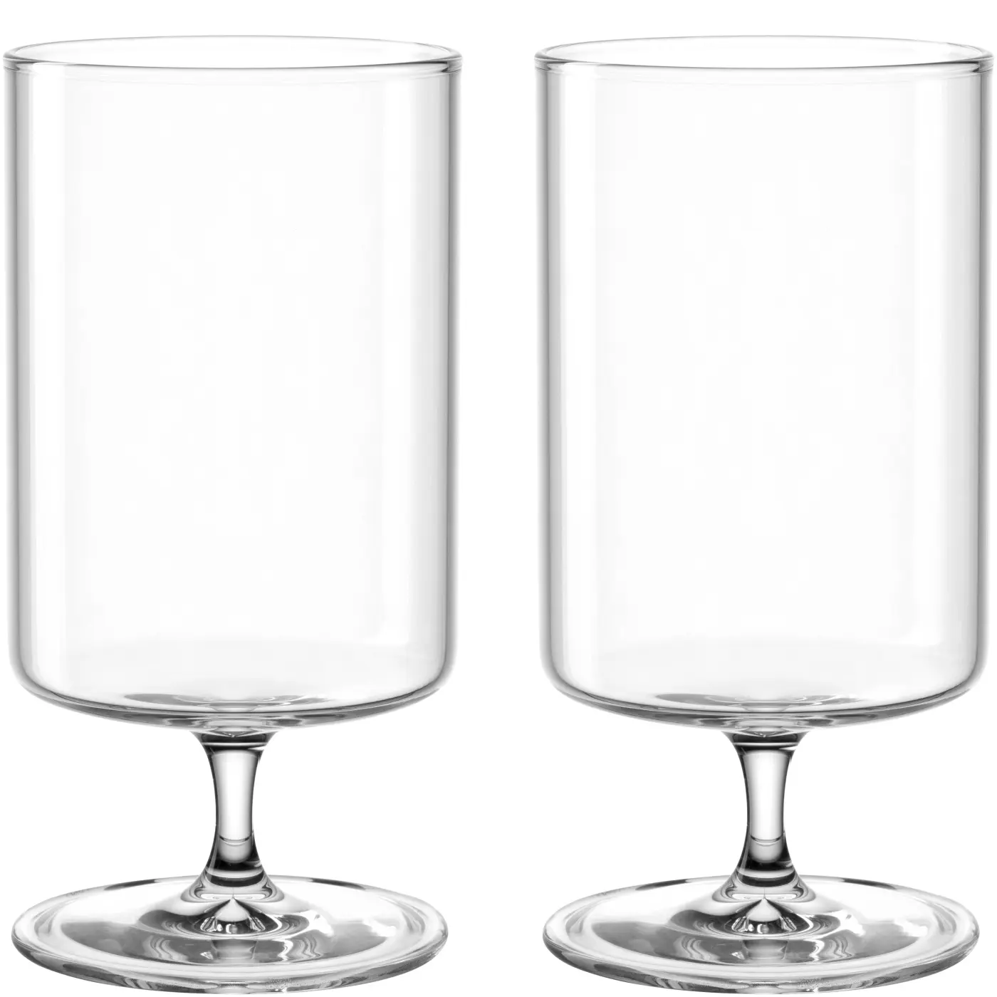 Leonardo Wasserglas (auf Fuss) 2er Set BASSO klar 250 ml 15,5 cm