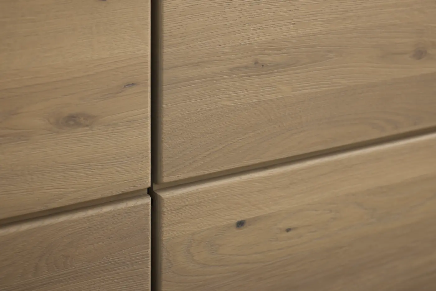 Interliving Wohnwand Serie IL 2021 Wildeiche, Granit Steinoptik