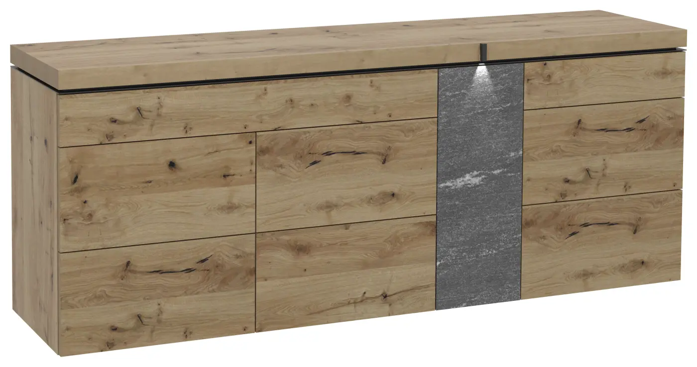 Voglauer Sideboard Vrock Alteiche Rustiko gebürstet ca. 226,2 x 91,4 x 54,1 cm Voglauer Sideboard Vrock Alteiche Rustiko gebürstet ca. 226,2 x 91,4 x 54,1 cm